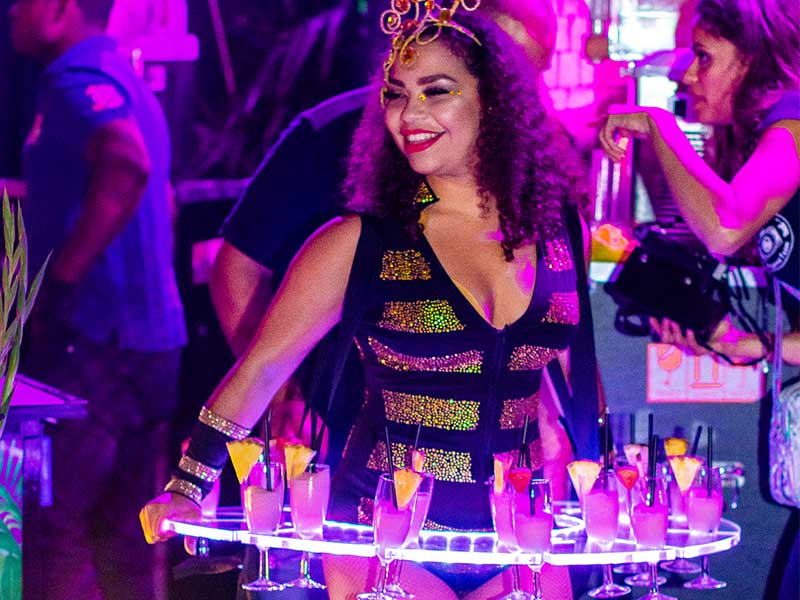 Braziliaanse LED hostesses